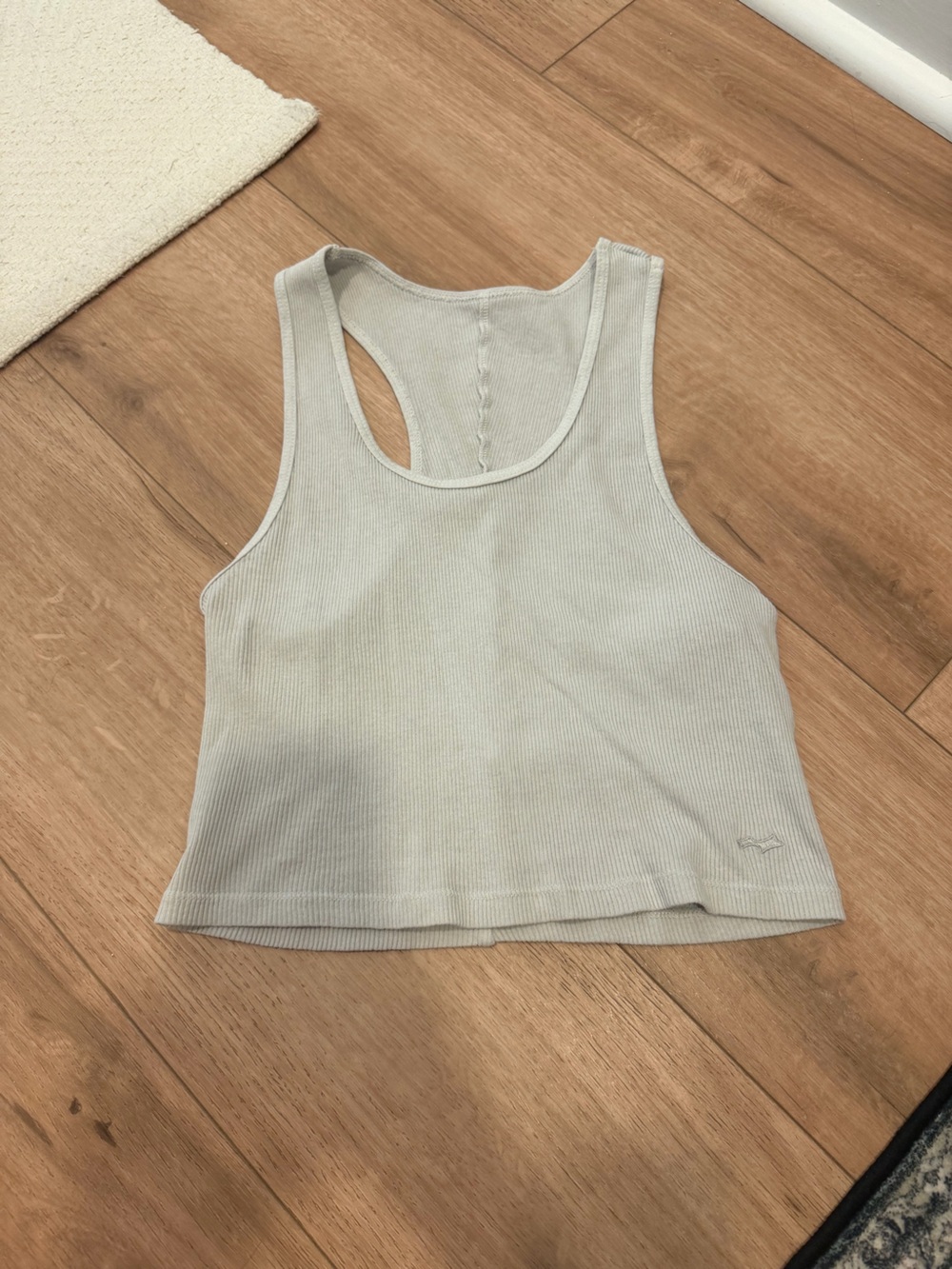 SKYLYRK Women's Ribbed Racerback Tank — Light Cream